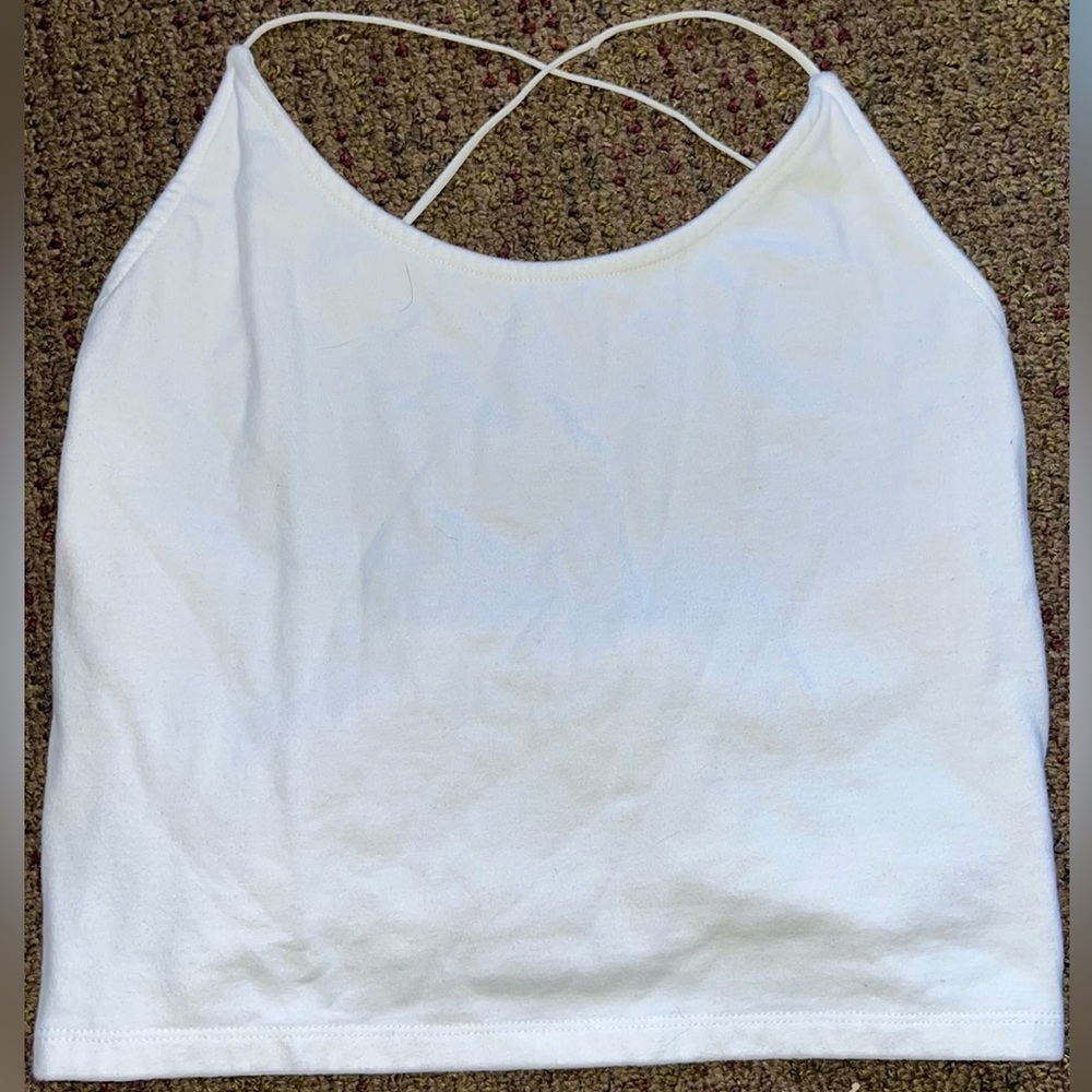 American Eagle White Tank Top